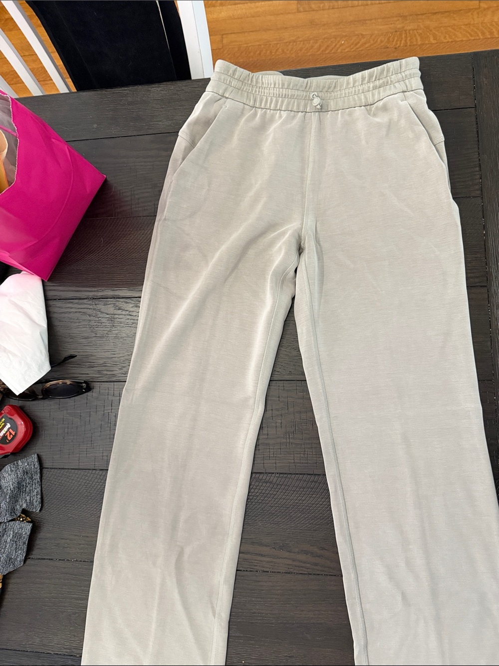 lululemon athletica taupe-gray active joggers